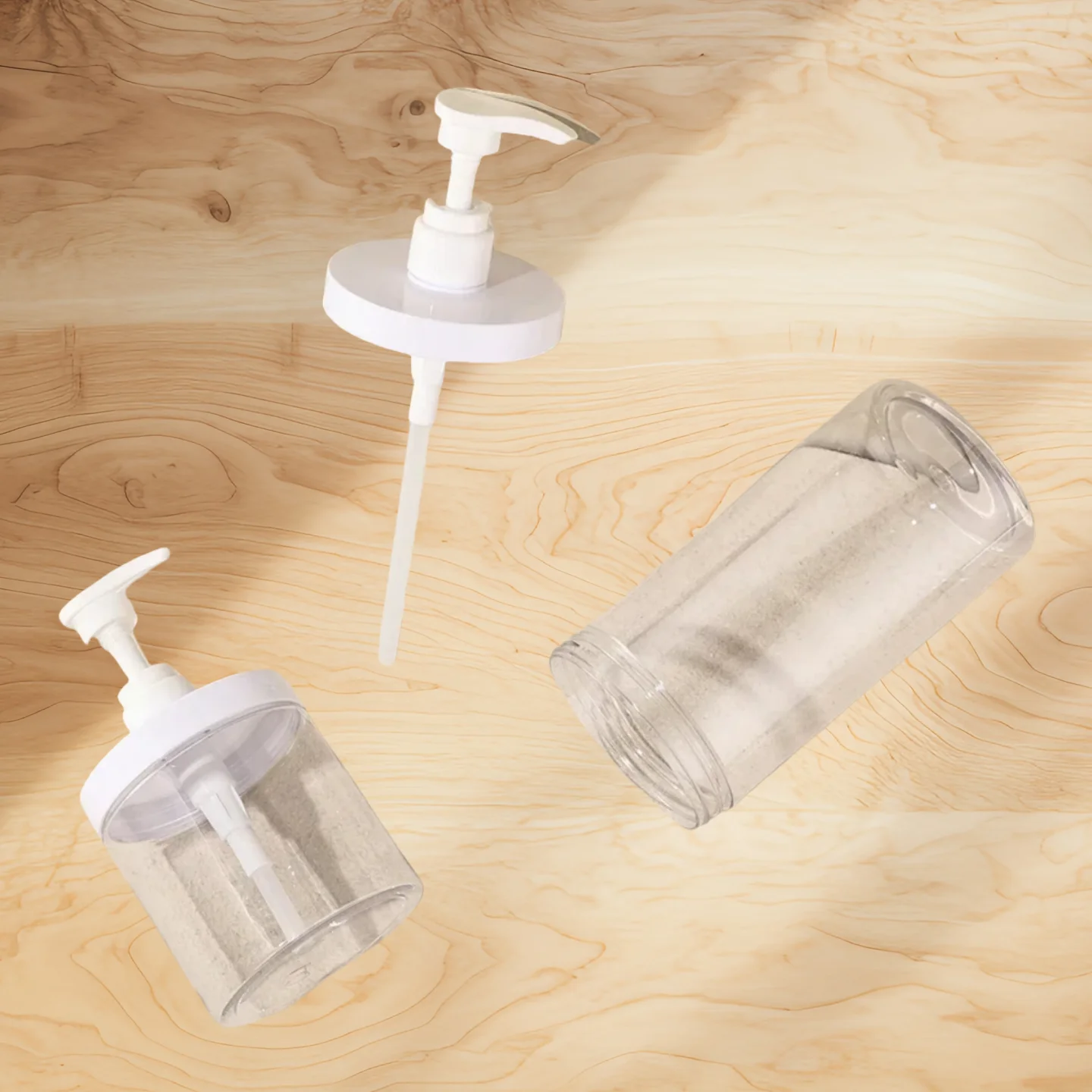 1 pz 500 ml/1000 ml Pompa Bottiglia Dispenser Bottiglie Riutilizzabili di Plastica Bocca Larga Stile Riutilizzabile Vuoto per Viaggio Doccia Sapone