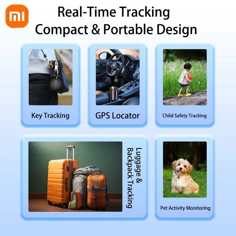 Xiaomi GPS المقتفي بلوتوث 5.0 مكافحة خسر GPS جهاز صغير الحيوانات الأليفة حقيبة أطفال محفظة تتبع ل IOS أندرويد الذكية مكتشف محدد