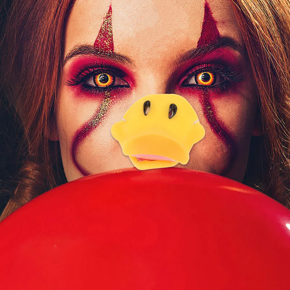4 pçs pato papagaio bico festa cosplay tema animal decorações adereços duráveis máscara de mascote animal falso papagaio bico