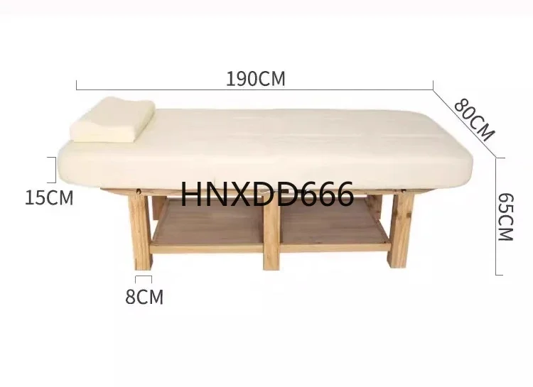 Solid wood massage bed physiotherapy traditional Chinese medicine massage bed tattoo embroidery moxibustion household