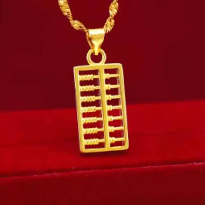 1pcs packing  Gold copper gold plated necklace accessories  M W  buckle  Abacus Pendant  LOVE Chinese style  jewelry accessory