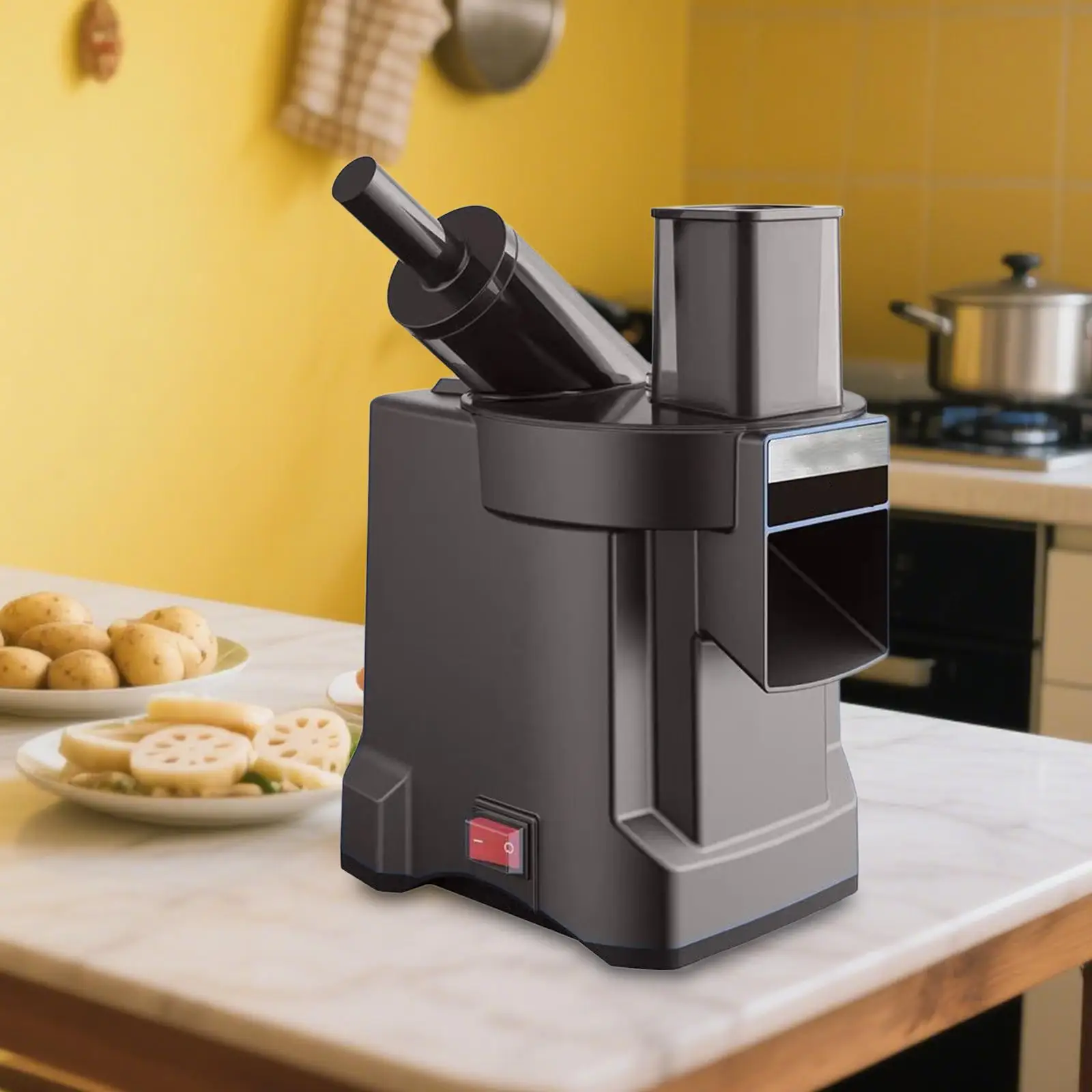 

Электрический измельчитель овощей с вилкой европейского стандарта, измельчитель кубиками для огурцов, картофеля, лука