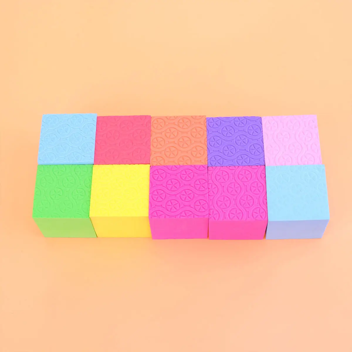 50 pcs Colorful Cube Blocks Kids Random Halloween Christmas New Year Cubes Material Bright
