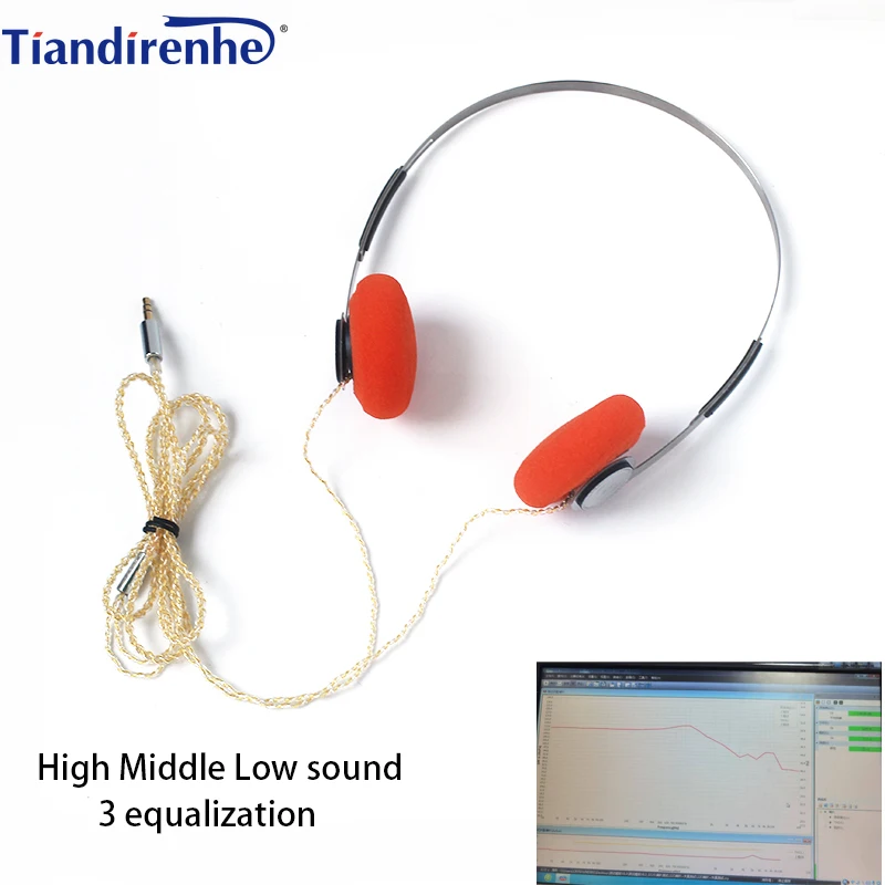 New Retro minimalist lightweight portable wired headband carry-on sports music headphones High Middle Low 3 equalization
