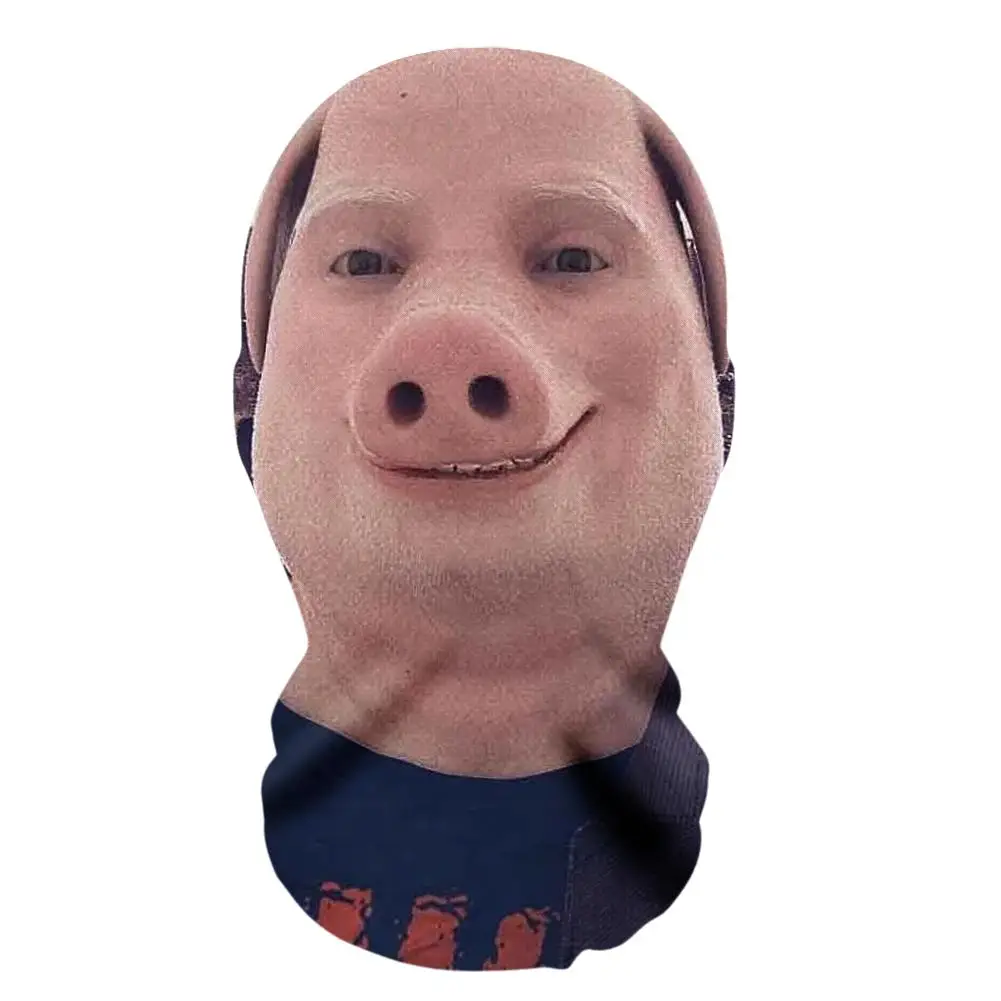 John Pork Smiling Interessante 3D-gedruckte nahtlose Maske Hut Cosplay Gesichtsmaske Party Cosplay Requisiten Halloween Maske Mesh Sturmhaube