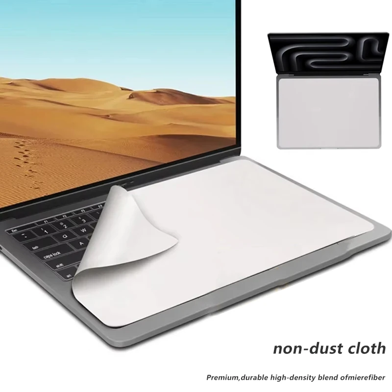 13 14 15 16 Inch Cleaning Cloth Screen Cleaning Cloth Keyboard Protection Microfiber For Laptops MacBook 13 - 16" Keyboard Cover