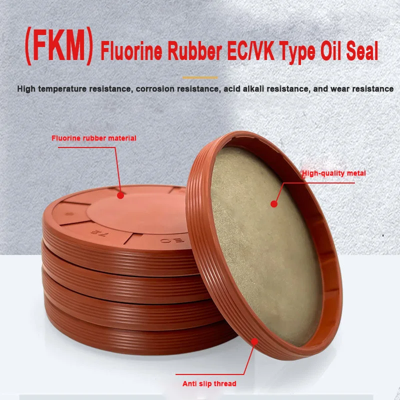 FKM EC/VK Type Oil Seal OD 11/20/22/24/25/26/27/28-190mm Fluorine Rubber End Cap Cover Plug Seal Reducer Shaft Retarder Oil Cap