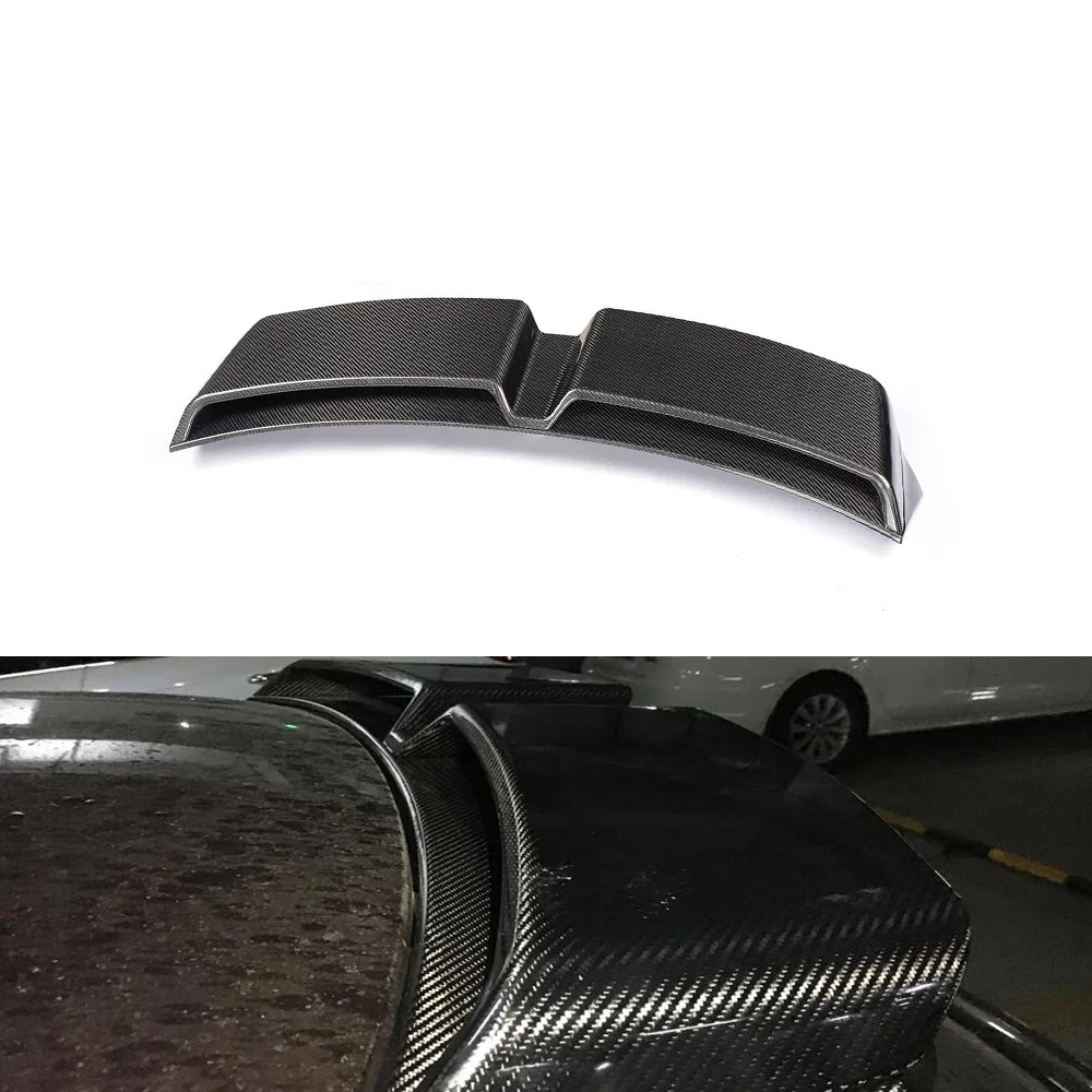 

R18 Style Car Tuning Rear Roof Carbon Spoiler for Audi A1 Top Wings Black Lip Trunk Wing Body Kit Splitter Cover Trim