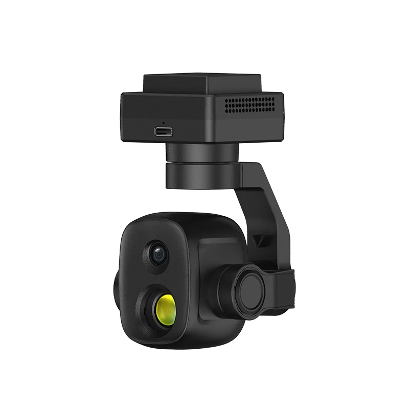 Thermal Imaging Camera for Drone 640x512 IR 4K 8MP Dual Sensor Pod AI Tracking 540 Yaw 6X Zoom for Inspection
