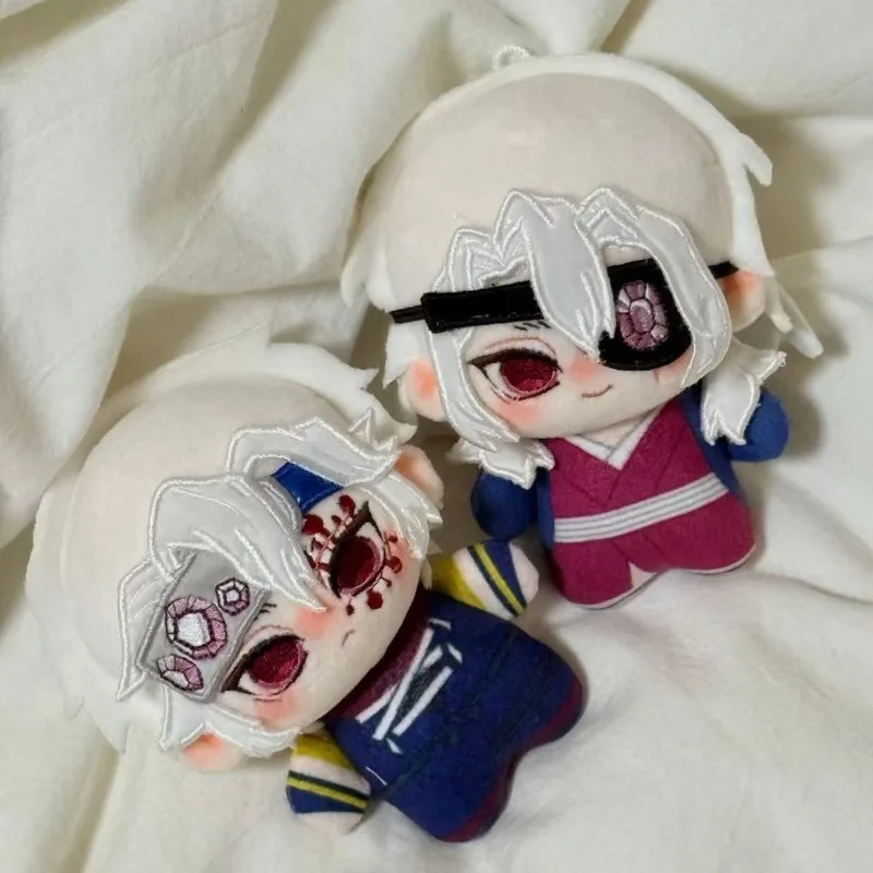 10cm Demon Slayer Stuffed Anime Uzui Plushie Toys Tengen Cosplay Plush Toys Decorative Pendants Keychain Birthday Xmas Gifts