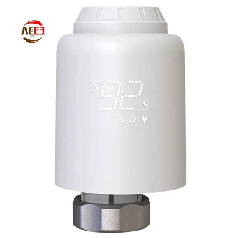 AEE3-Tuya Zigbee Thermostatic Radiator Valve Smartlife Wireless Remote Heating Temperature Controller Voice Control Replacement