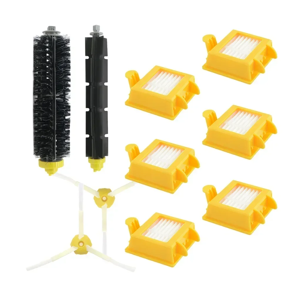 6 HEPA Filter +2 Side Brush +1 Set Bristle Brush for iRobot Roomba 700 Replacement Parts 760 770 780