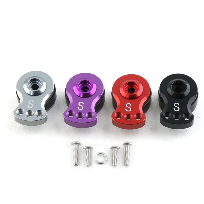 Logam 25T Adjustable Servo Saver lengan klakson untuk TRAXXAS TRX-4 Axial SCX10 1/10 mobil RC Model helikopter bagian perahu, 3