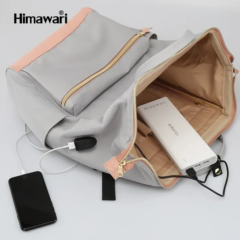 Black USB Charging Fashion Laptop Backpack Waterproof  Business Multi-Function Laptop Bag for Travel Mochila Anti-Theft Bagpack