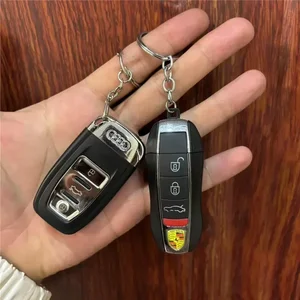 Yaratıcı araba anahtarı kolye bütan çakmak rüzgar geçirmez alev sigara puro araçlar, özel, moda, serin erkek arkadaşı hediye Çakmak için en iyi 10 satış-özel-no. 8