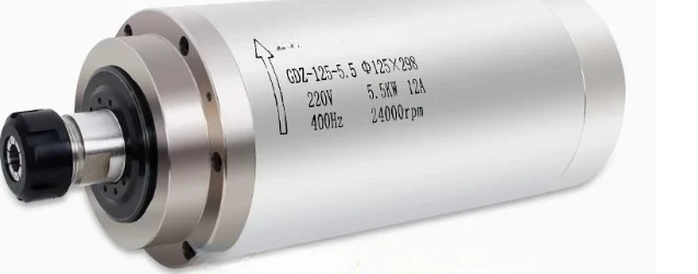 Cooled Spindle 5.5kw Spindle for Cnc RouterER25 24000rpm 220V/380V Water