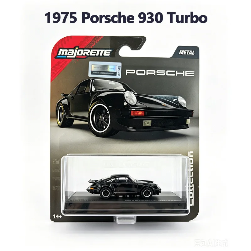 Majorette Diecast Car 1:64 Collection Series Exquisite High Fidelity 1975 BMW, 1975 Porsche 930 Turbo, 1995 Toyota Supra, Bugatti