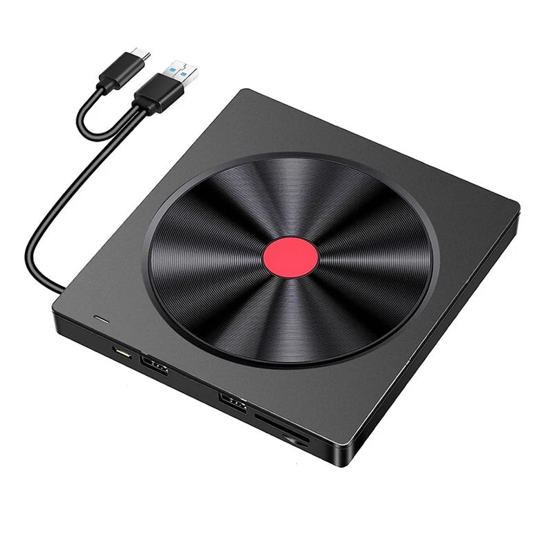 

External Optical Drive Laptop CD Burner USB Movie Disk DVD Player Readable Memory Card Multifunction Drive Burner ABS 1Set