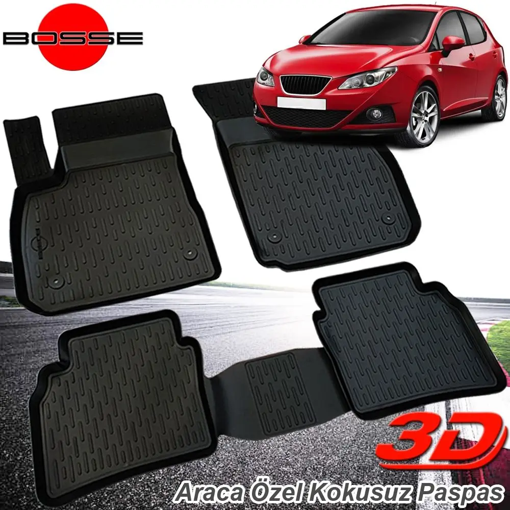 For Seat Ibiza Mat 3D Pool 2009 2016 BOSSE