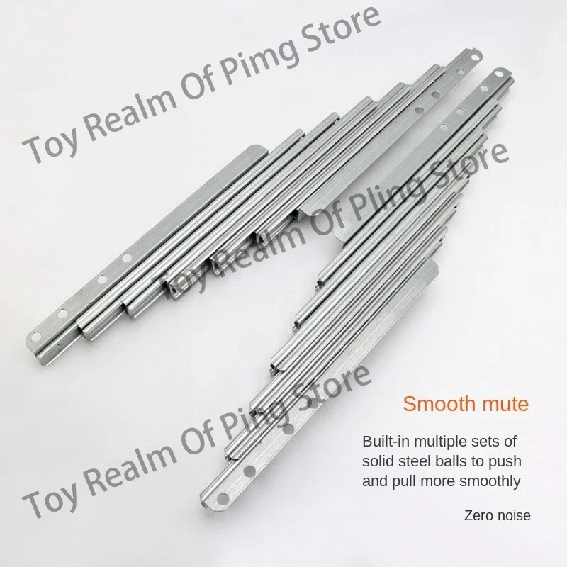 1.8/2.5M Invisible Dining Table Telescopic Guide Rail Aluminum Alloy Multi-Function Folding Extended Push-Pull Rail