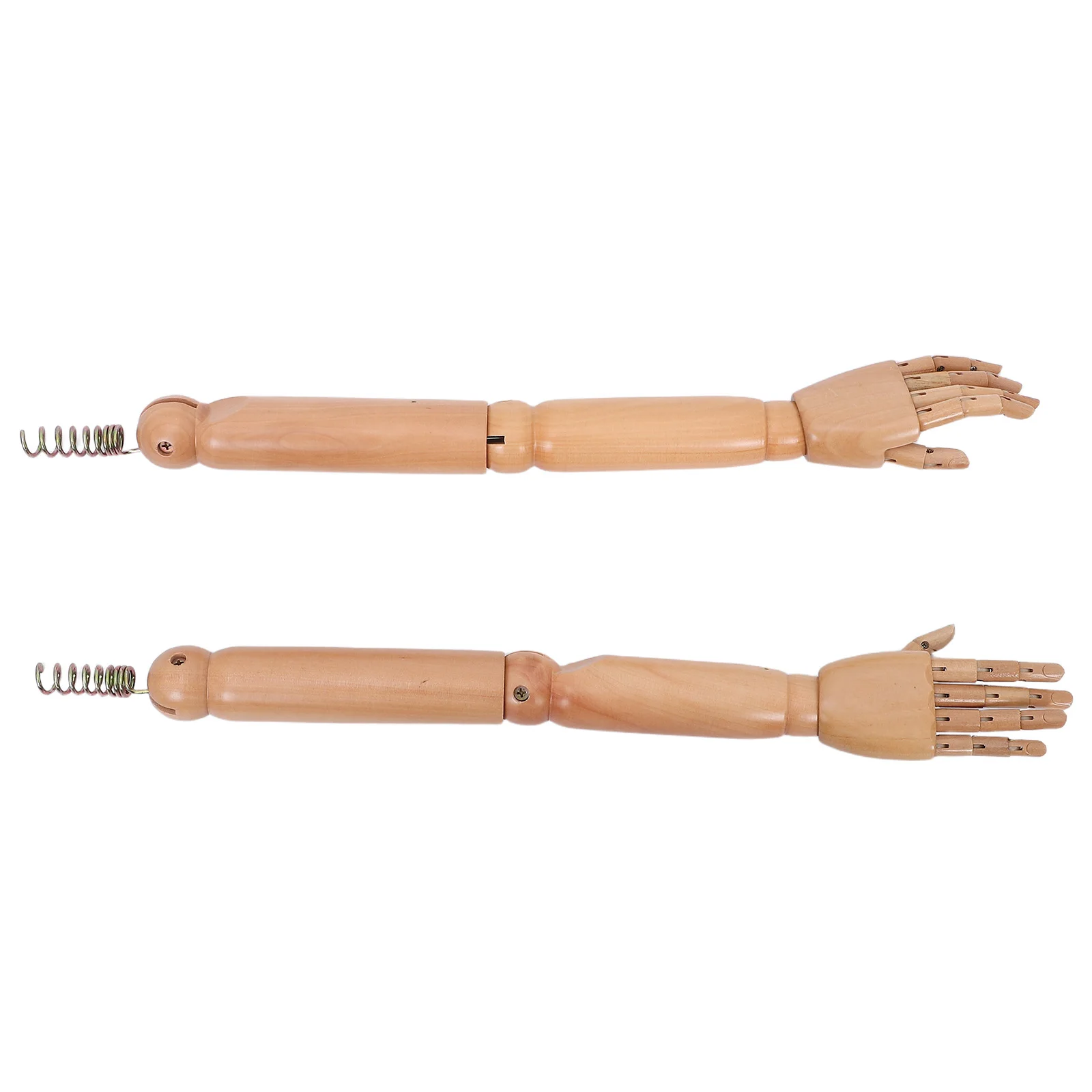 

1Pair Wooden Mannequin Arm Replacement Natural Design Lifelike Movement Clothing Displays Education Purposes