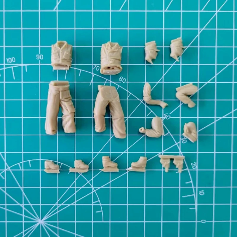 1/35 Scale DieCast Resin Figure Model Kit German Tank Repair Crew 2 Figures Unassembled Unpainted