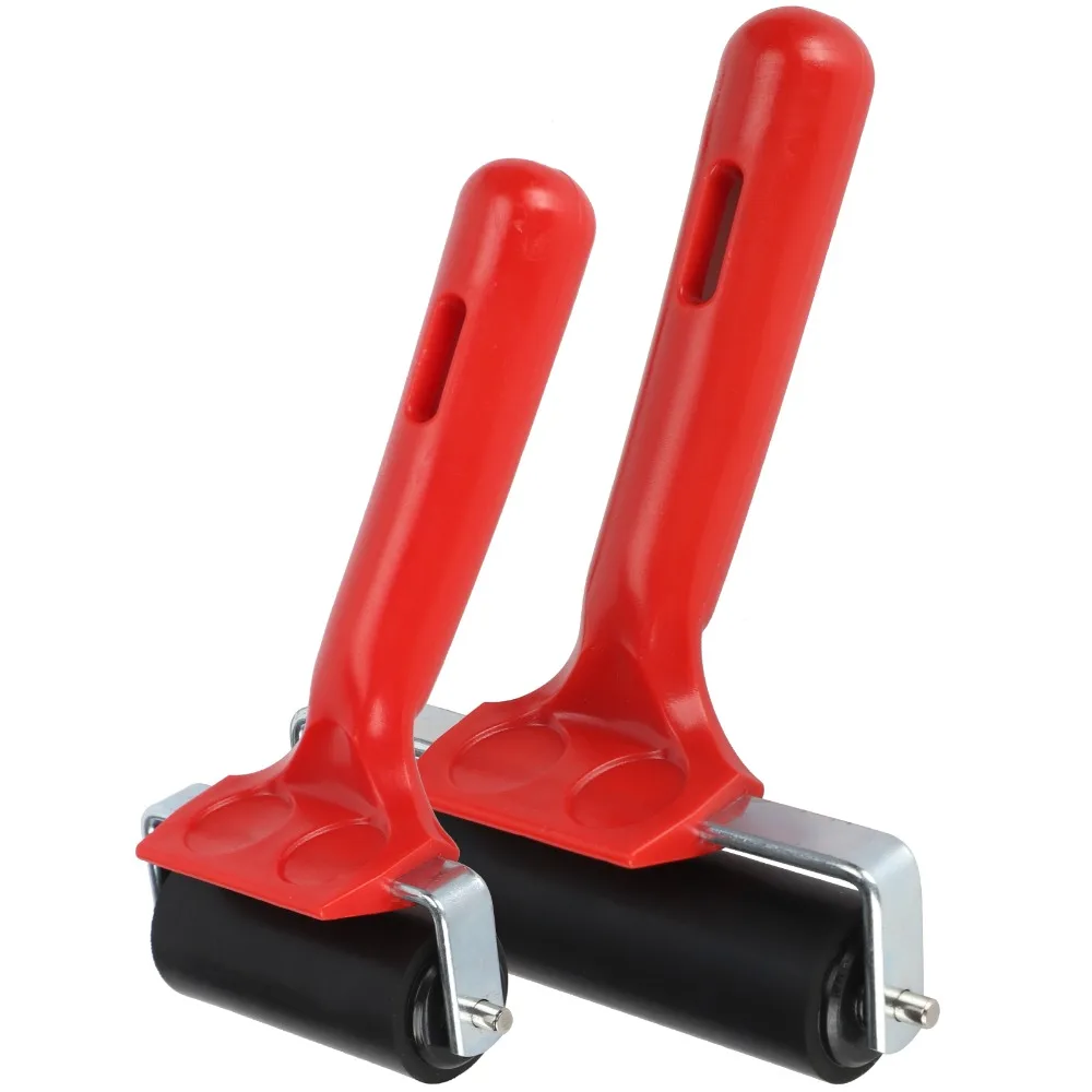 2pcs 6cm 10cm Size Rubber Brayer Roller Rubber Material Non-Slip Surface crystal art Roller Pressure Roller Tool crystal art Art