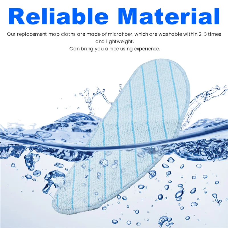 A94E-6 Pcs Wipes For Ecovacs DEEBOT OZMO T9 Robot Vacuum Cleaner Cleaning Washable Mop Pad Mop Cloth Rag