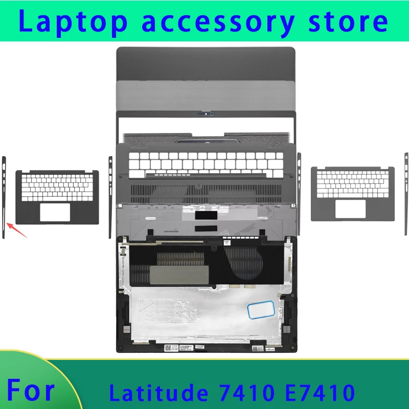 

Suitable for Latitude 7410 E7410 laptop LCD top cover/front panel/hinge/palm rest/bottom shell/hinge cover ABCD cover