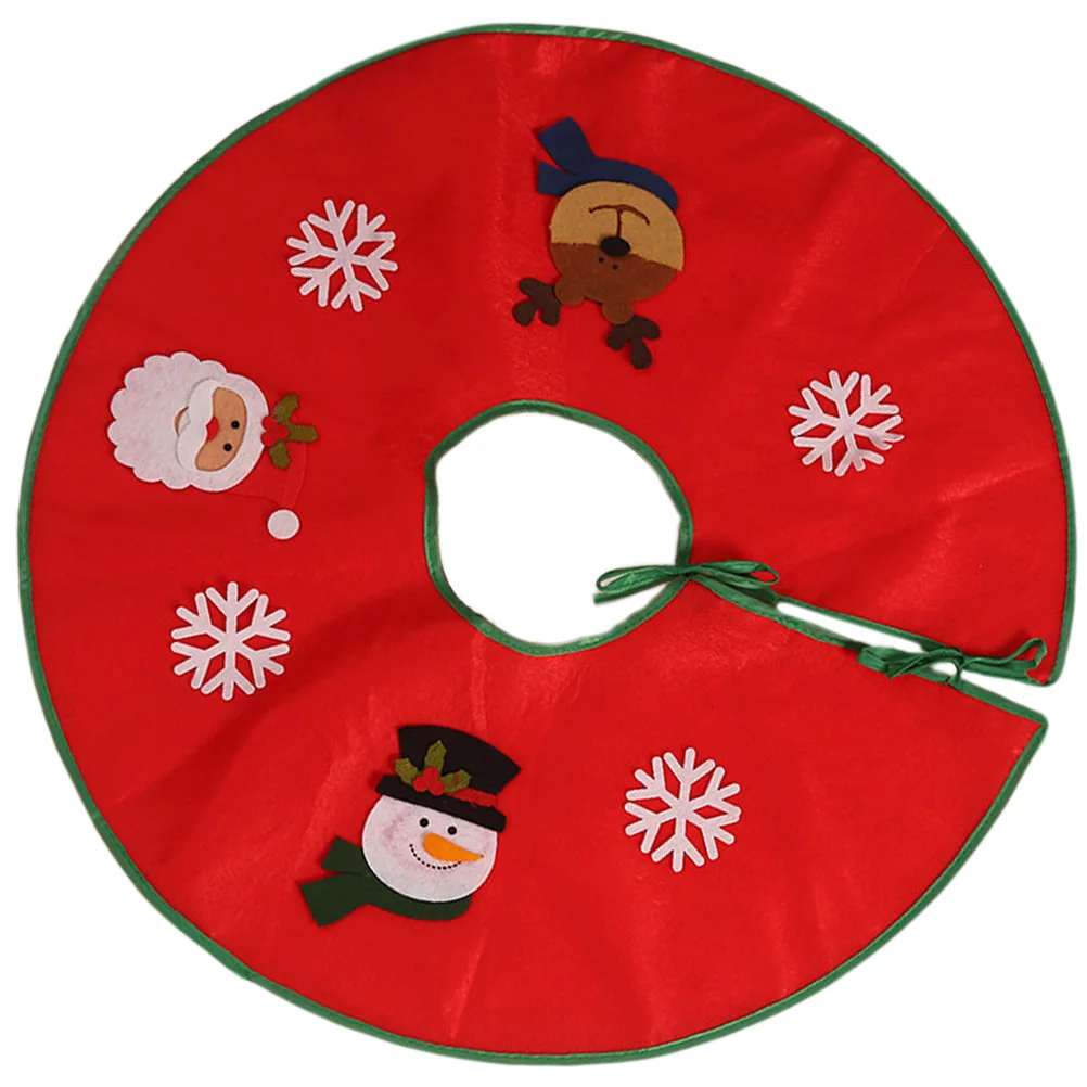 

Christmas Skirt Xmas Bottom Cover Decorations Festive Atmosphere Handmade Safe Materials Exquisite Production Suitable