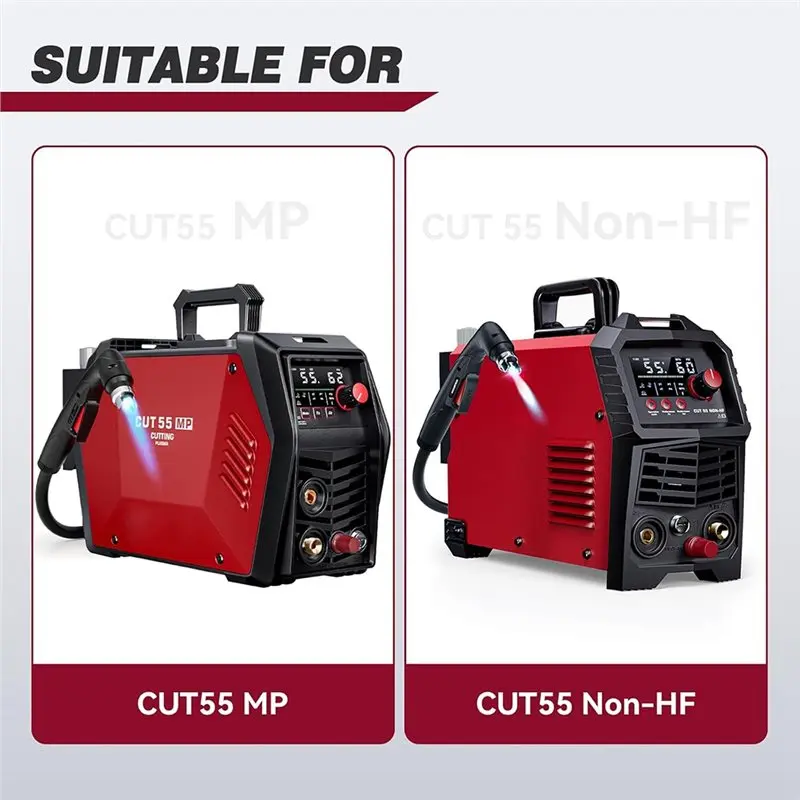 A36T-For CUT55 Model متوافق مع 23 قطعة IPT60 البلازما لمجموعة المواد الاستهلاكية لشعلة القاطع بما في ذلك. 045 "الملحقات #2