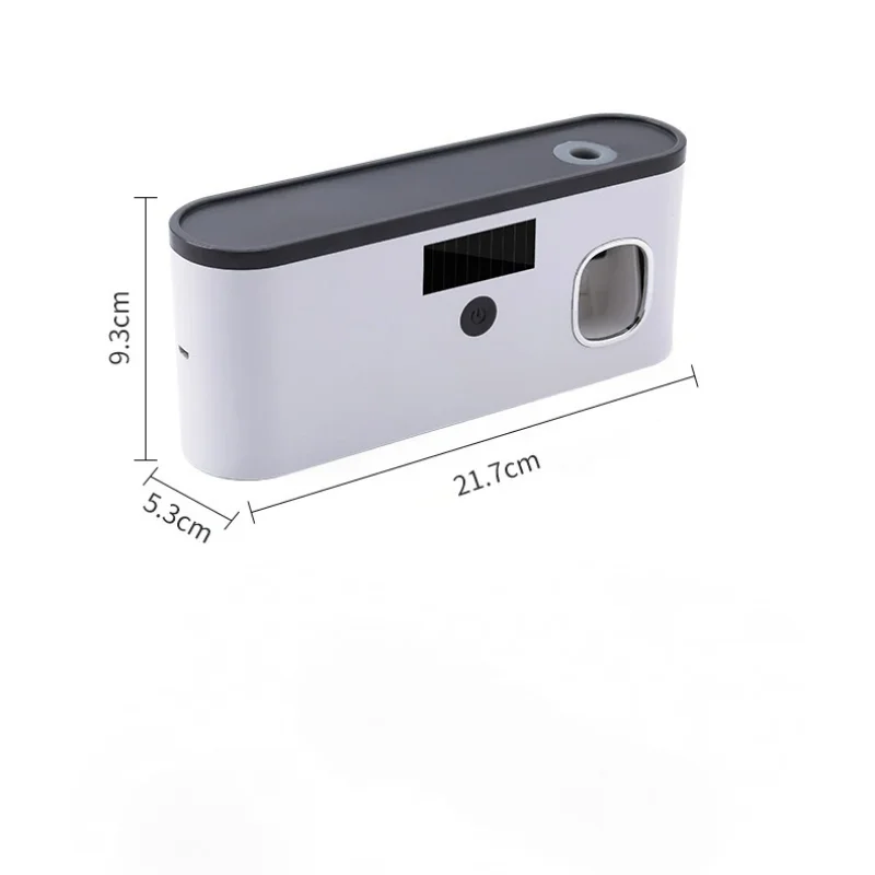 Electric Toothpaste Dispenser Wall Mount Dust-proof Toothbrush Holder Toothpaste Squeezer Storage Rack Bathroom Accessories 2024