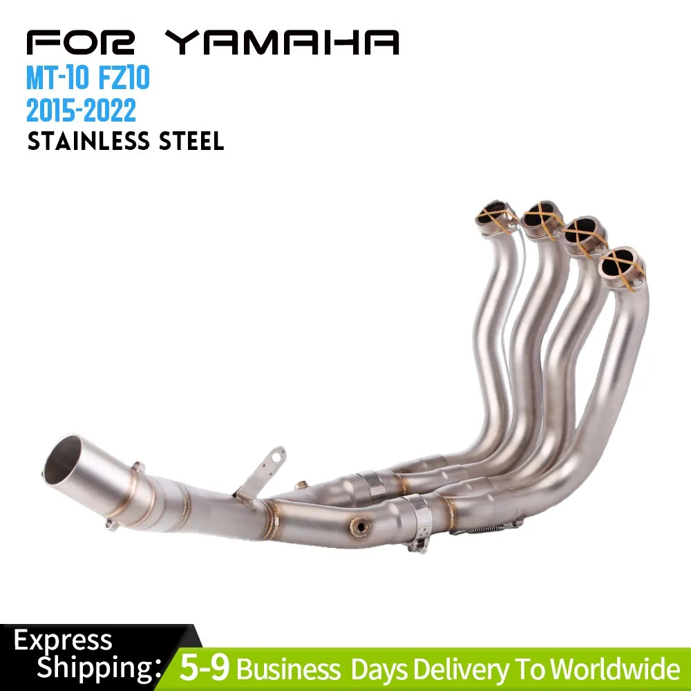 

Full System Exhaust Tips Front Link Pipe For Yamaha MT-10 FZ10 2015-2021 Exhaust Systems Exhausts Pipes