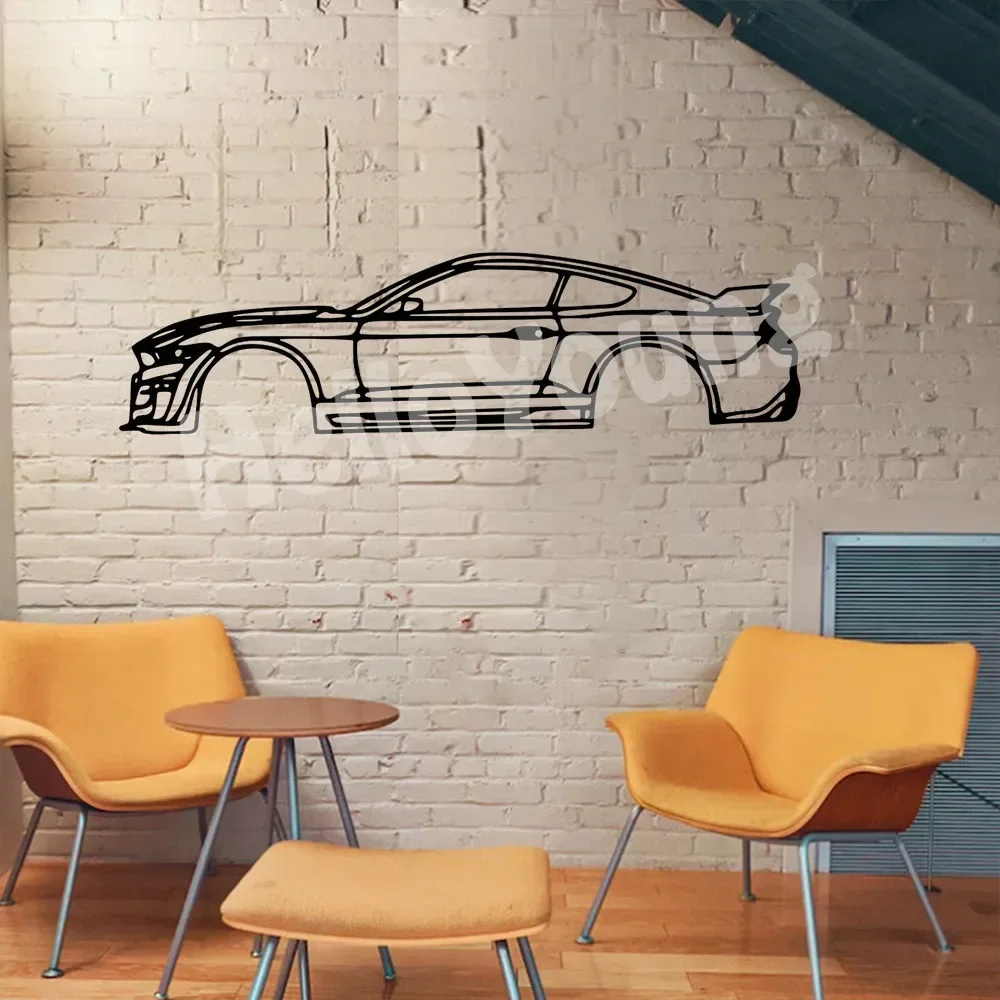 Sports Car-themed Wall Decoration: The Distinctive Hot Border Metal Line and Premium Iron Accents for Interior Charm