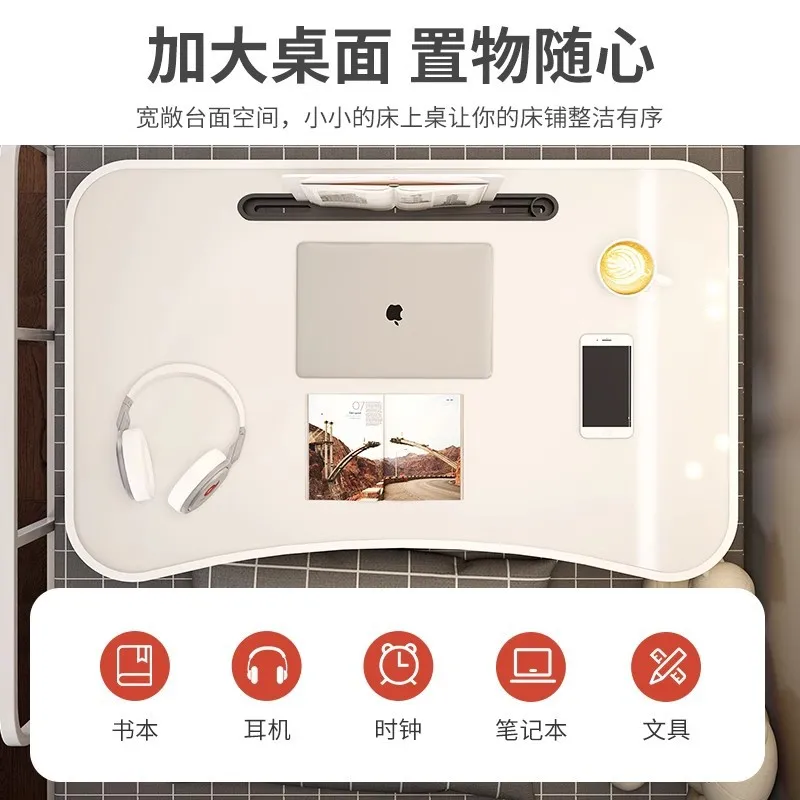 Bed Small Table Student Bed Study Table Dormitory Desk Bed Computer Lazy Bay Window Foldable