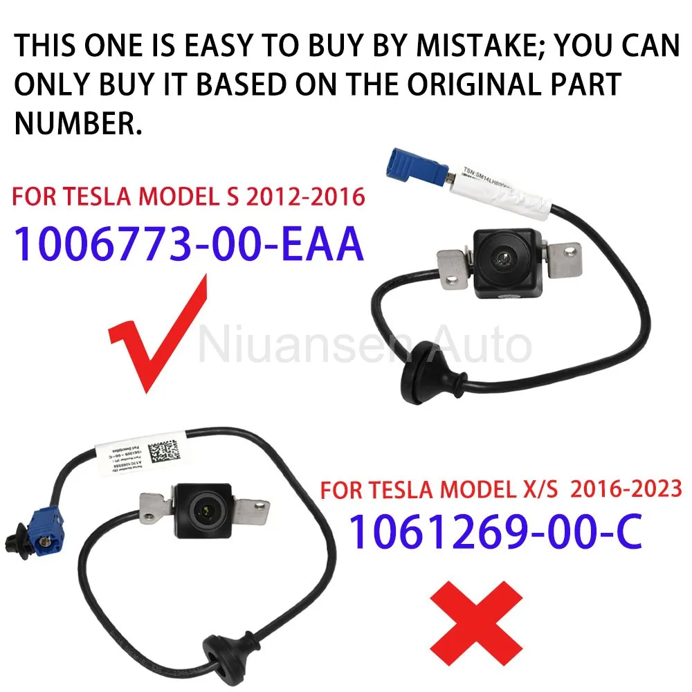 For Tesla Rear View Back-Up Camera 100677300EAA 1006773-00-EAA 1006773-00-E Parking Reversing Camera For Tesla Model S 2012-2018
