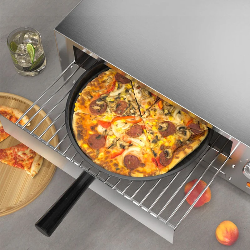 Electric Pizza Oven 13 Inch Commercial Humidifying Single-layer Bread Toaster Baking Machine