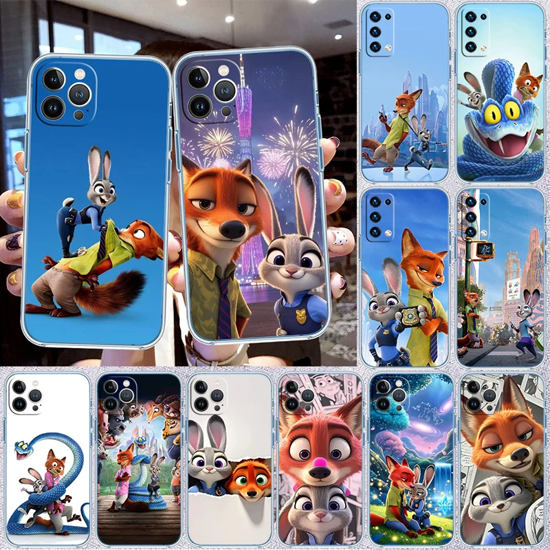 Funda de teléfono QE29 Zootopia Disney para Motorola Moto G10 G20 G30 G31 G32 G34 G35 G41 G42 G50 G51 G52 G55 G60 G60S G62 G71 G72 G75