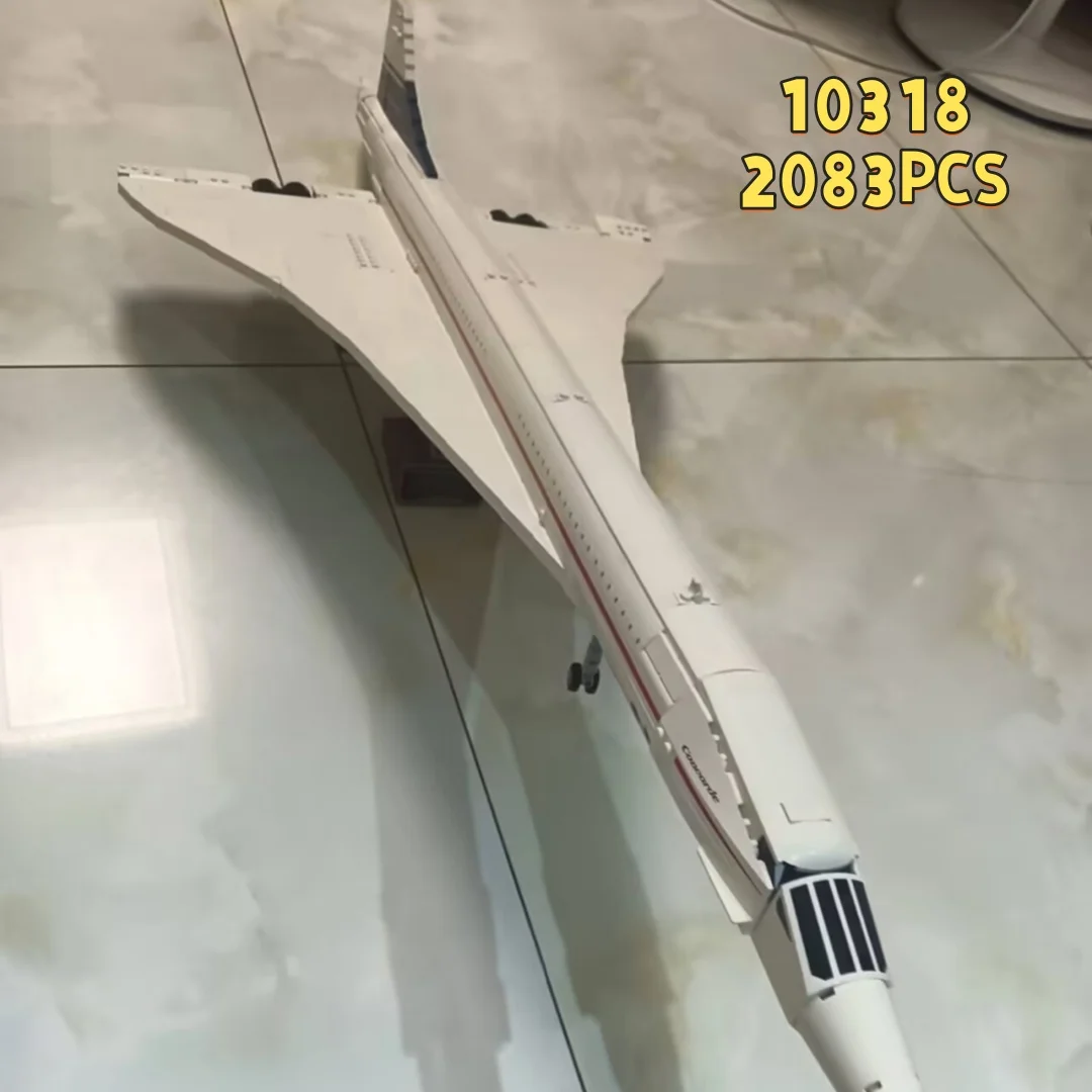 2026NEW 2083PCS Airbus Concorde Building Kit first supersonic Airliner Aviation Space Shuttle Blocks Brick Toys  Gifts