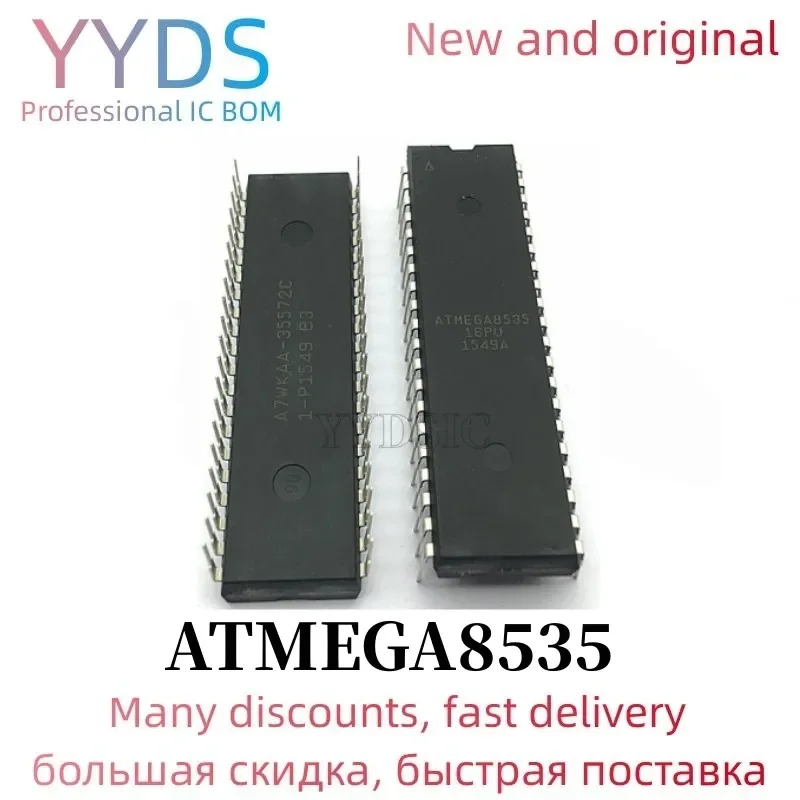 1PCS/LOT ATMEGA8535-16PU ATMEGA8535 DIP40 franchise  MCU8-bit AVR   with 8K Bytes In-System Programmable Flash