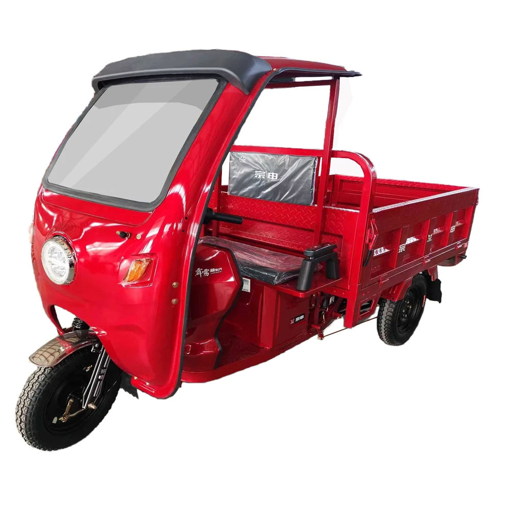 

Zongshen Brand Electric Tricycle Open Body Mini Truck for Farming Work 1500W Motorized 48V/60V/72V Options