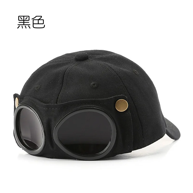 

Pilot hat trendy ins Korean version personalized glasses peaked hat men's sunglasses sun visor versatile trendy stick