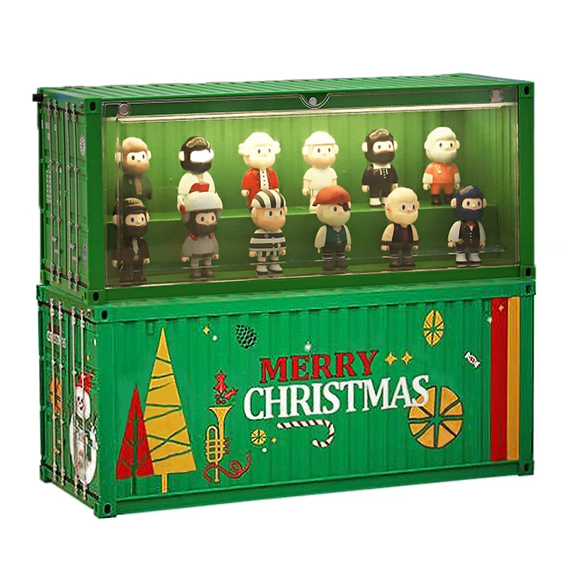 Large Container show Box with Lights Large Dustproof Box for Blind Box Action Figures Model Dolls Collectibles Display Box Gifts