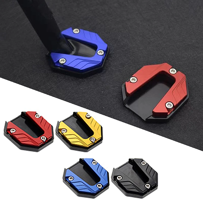 Scooter Motorcycle Bike Kickstand Extender Foot Side Stand Extension Pad Support Plate Anti-skid Enlarged Base