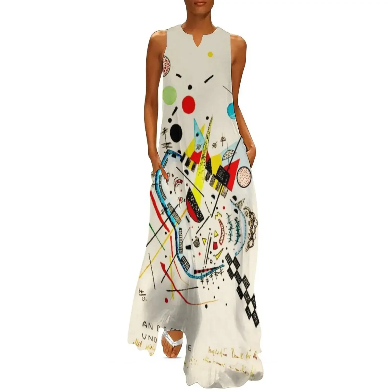 

Wassily Kandinsky An die See und an die Sonne (to The Sea and The Sun) Long Dress long dresses for women Dress