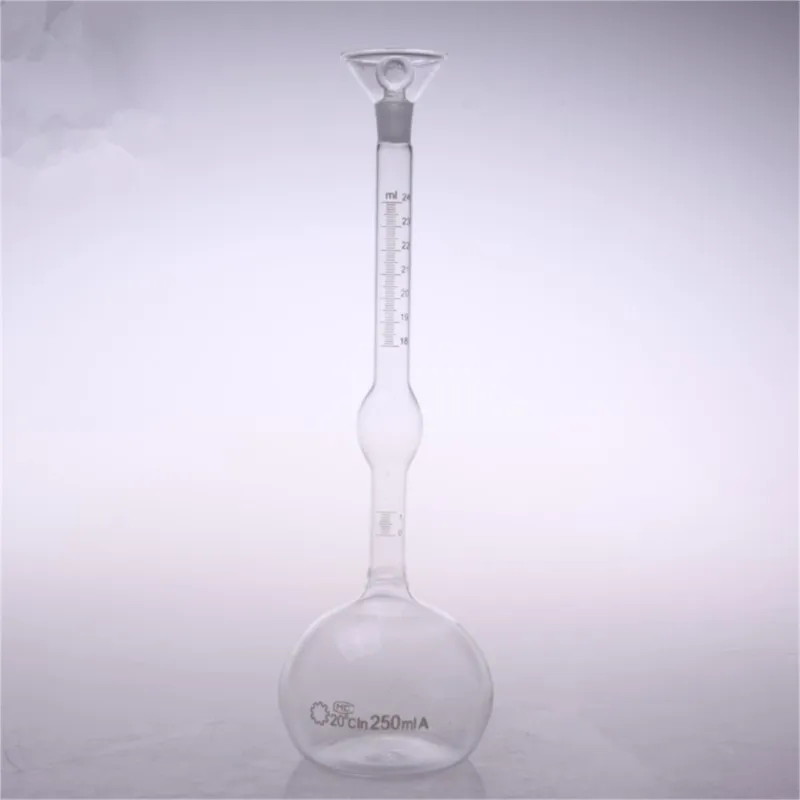 250ml solid  specific gravity bottle cement pycnometer Le Chatelier flask for lab grade A