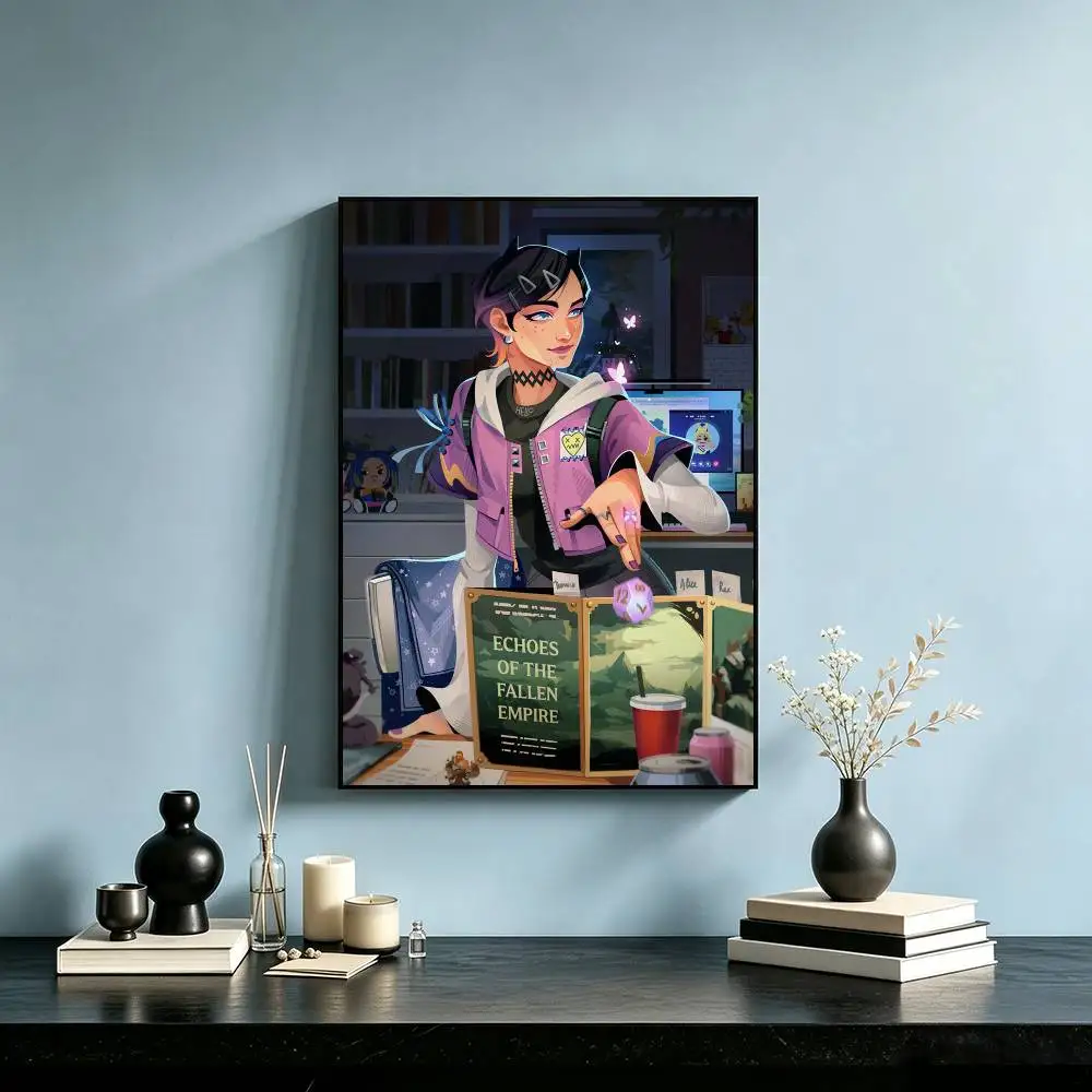 Tactical shooter V-VALORANT Clove  Poster High Quality Dorm Living Room Aesthetic Wall Decoration Painting Stickers Gift