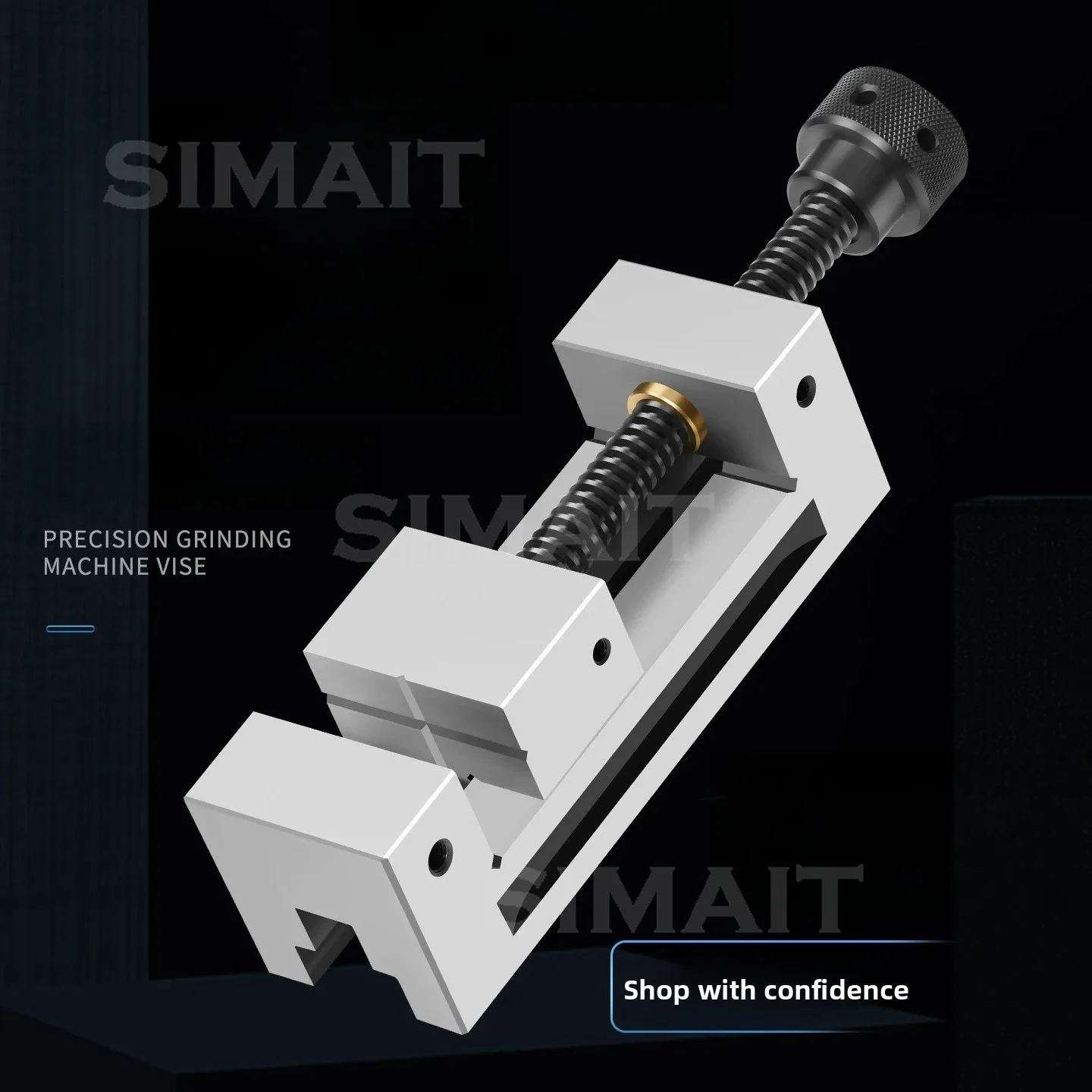 QGG Precision Manual Bench Vise 2-6 Inch | High Accuracy Right Angle Vise for Milling & Grinding Machine