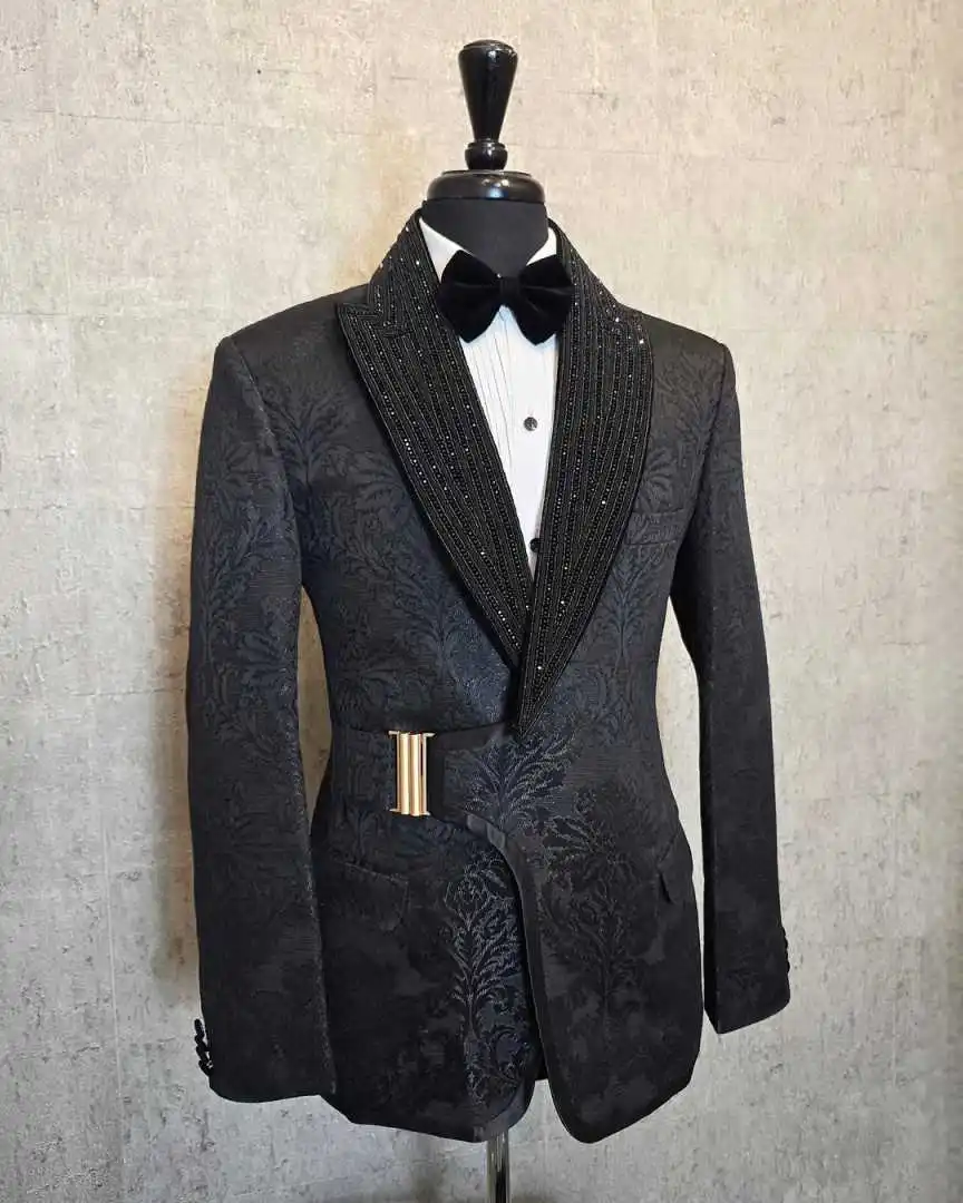 Costume de mariage pour hommes, 2 pièces, coupe cintrée, sur mesure, pour marié, Occasions formelles, taille personnalisée, nouvelle mode