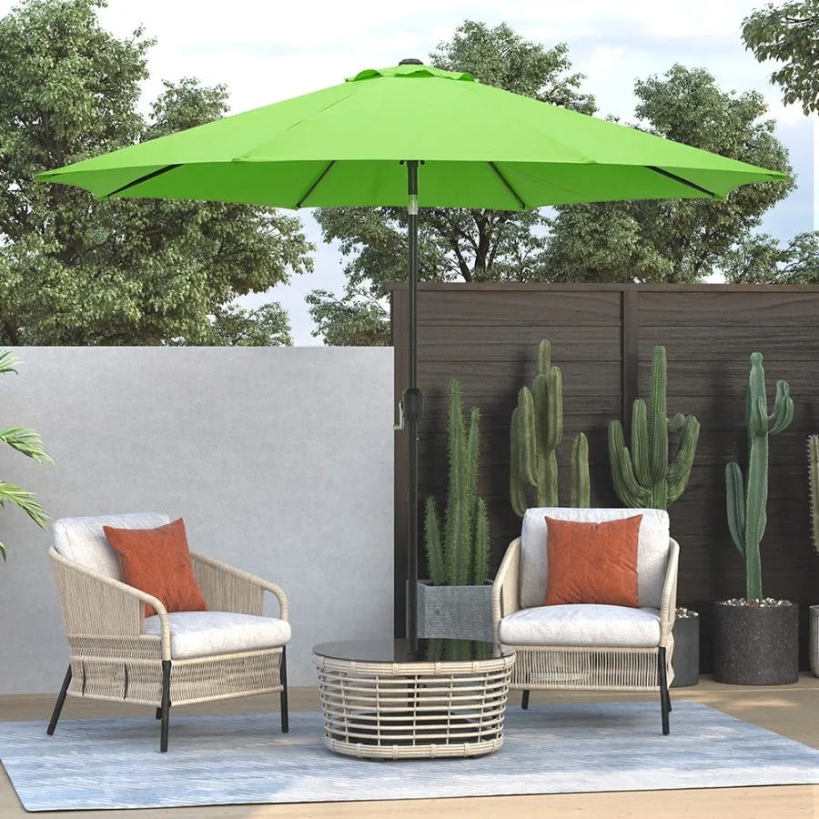 

Outdoor 10ft Patio Umbrella with Crank and Tilt - Lime Green